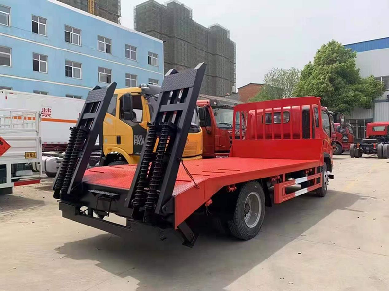 國六解放龍V單橋牌平板運(yùn)輸車